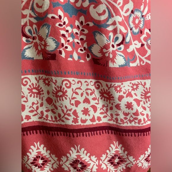 Alloy Apparel Boho Floral Print Pink Dress Bead Detail Size Small - Picture 11 of 12